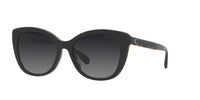 Thumbnail for Coach HC8365U Universal Fit Sunglasses, Black/Dark Tortoise/Grey Gradient Polarized, 55 mm