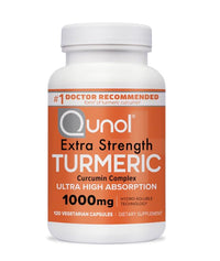 Thumbnail for Qunol Extra Strength Turmeric Dietary Supplement, Supports Healthy Inflammation Response, 1000mg, 120 Vegetarian Capsules