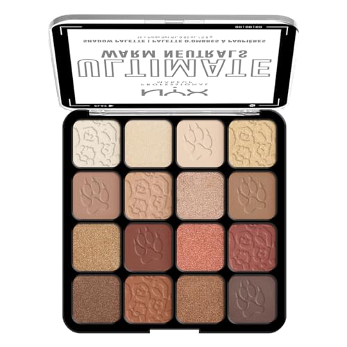 NYX PROFESSIONAL MAKEUP Ultimate Shadow Palette, Eyeshadow Palette - Warm Neutrals