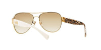 Thumbnail for Coach HC7059 Sunglasses, Gold/Gold Mirrored Gradient, 58 mm