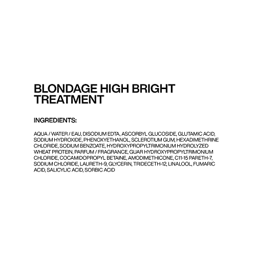 Redken Blondage High Bright Pre Treatment | Brightens and Lightens Color-Treated and Natural Blonde Hair Instantly | Infused with Vitamin C
