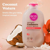 Thumbnail for eos Cashmere Body Wash – Coconut Waters, Moisturizing Body Wash, Creamy Gel Formula, with Shea Butter, Glycerin, Vitamin E, pH Balanced, Sensitive Skin, Vegan, 16 fl oz
