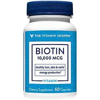 Thumbnail for The Vitamin Shoppe Biotin 10,000 MCG, Nutrient Metabolism Support for Healthy Vibrant Hair, Healthy Skin & Strong Nails, Energy Production (60 Capsules)