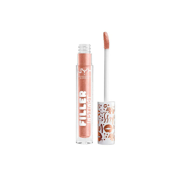 NYX PROFESSIONAL MAKEUP Filler Instinct Plumping Lip Polish, Lip Plumper Gloss - Brunch Drunk (Champagne)