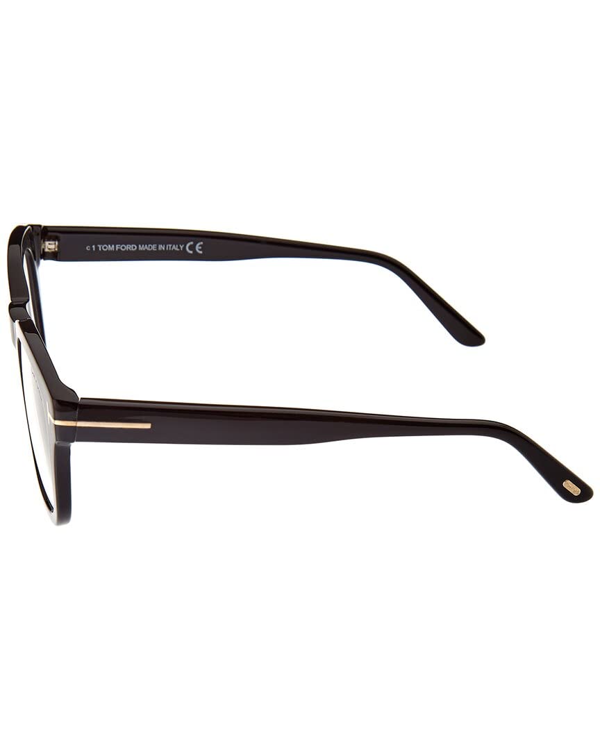 Tom Ford frame (TF-5542-B 001), Shiny Black, Shiny Rose Gold "T" Logo / Blue Bloc, 50/22/146