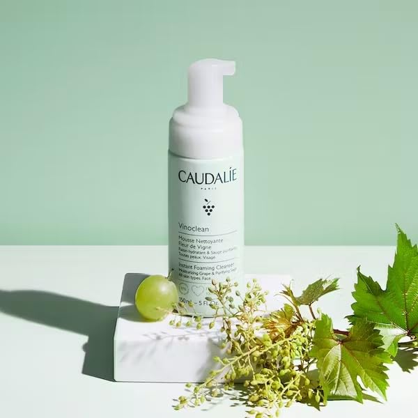 Caudalie Vinoclean Gentle Foaming Cleanser, Instant Foaming Cleanser, 150 mL