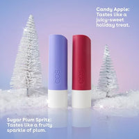 Thumbnail for eos Holiday Lip Balm Sticks, Sugar Plum Spritz & Candy Apple, Limited Edition Lip Care, Stocking Stuffers, Natural Shea Butter, 0.14 oz, 2-pack