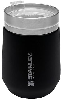 Thumbnail for Stanley GO Everyday Wine Tumbler 10 oz | Press Fit Drink Through Lid | Beverage, Coffee, and Cocktail Cup | Insulated Stainless Steel Wine Glass | BPA-Free | Matte Black