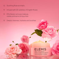 Thumbnail for ELEMIS Pro-Collagen Rose Cleansing Balm - 3-in-1 Daily Face Cleanser - Melts Away Waterproof Makeup and Sunscreen - Rose and Elderberry Oil - 100