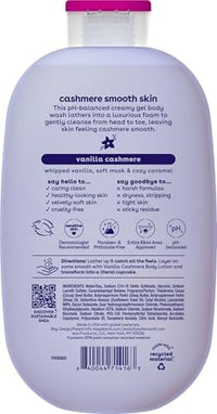 Thumbnail for eos Cashmere Body Wash – Vanilla Cashmere, Moisturizing Body Wash, Creamy Gel Formula, with Shea Butter, Glycerin, Vitamin E, pH Balanced, Sensitive Skin, Vegan, 16 fl oz