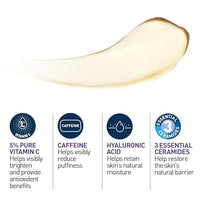 Thumbnail for CeraVe Skin Renewing Vitamin C Eye Cream, Vitamin C, Hyaluronic Acid, Ceramides & Caffeine, Under Eye Cream For Dark Circles and Puffiness, Fragrance Free & Ophthalmologist Tested, 0.5 Fl. Oz