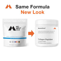 Thumbnail for Momentous Grass-Fed Collagen Peptides Powder - Collagen Protein Powder with Fortigel & Vitamin C for Hair, Skin, Nails, & Joint Health Support - NSF Certified for Sport - Packaging May Vary