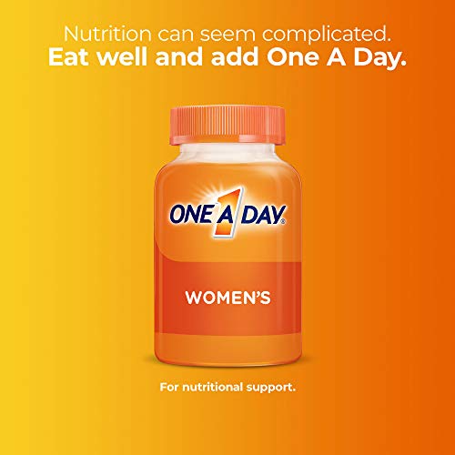 One A Day Women’s Multivitamin, Supplement with Vitamin A, Vitamin C, Vitamin D, Vitamin E and Zinc for Immune Health Support, B12, Biotin, Calcium & More, Tablet, 250 count