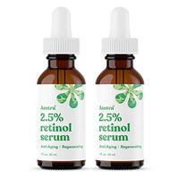Thumbnail for ASUTRA 2.5% Retinol Serum, 1 fl oz (Pack of 2) - Hyaluronic Acid, Vitamin E, Wheat Germ, Aloe, & Jojoba Oil, Plumping Face Serum