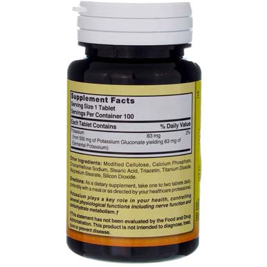 Nature's Blend Potassium Gluconate 500 mg 100 Tabs