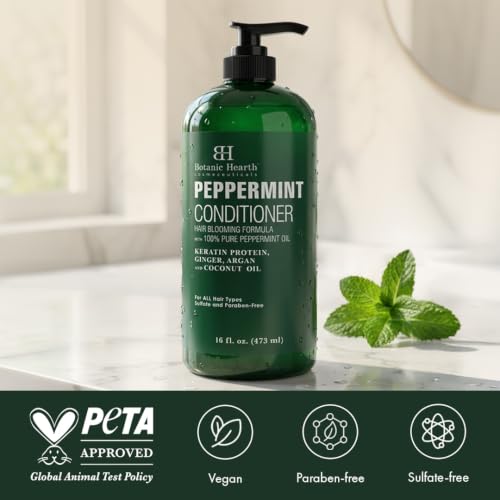 Image 7 of Botanic Hearth Peppermint Hair Conditioner - 16 Fl Oz