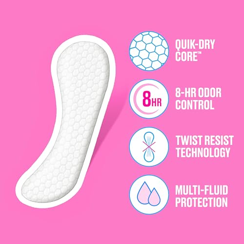 Image 3 of Carefree Panty Liners for Women, Regular, Unscented, 120 ct