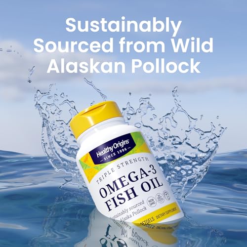 Image 4 of Healthy Origins Omega-3 Fish Oil 1,250 mg, 180 Softgels