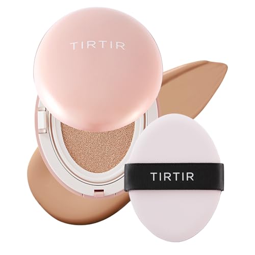 Image 21 of 27C Cool Beige / 0.63 Fl Oz (Pack of 1) for the product TIRTIR Mask Fit All Cover Pink Cushion Foundation