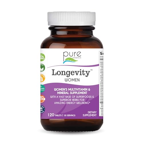 Image 1 of Default Title for the product PURE ESSENCE LABS Longevity for Women Over 40 Multivitamin - 90 Tablets