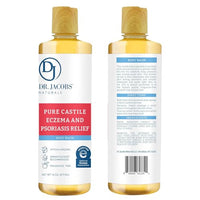 Thumbnail for Image 2 of DR.JACOBS NATURALS Pure Castile Soap for Eczema & Psoriasis Relief - Unscented Body Wash, 16oz, 2 Pack