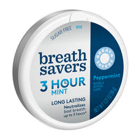 Thumbnail for Breath Savers 3 Hour Peppermint Sugar Free Mints 1.27 Oz (Case Of 8)