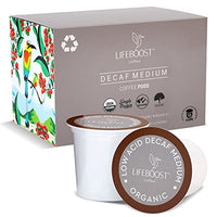 Thumbnail for Image 1 of Default Title for the product LIFEBOOST Organic Decaf Low Acid Coffee K Cups, Mold Free, 10 Count
