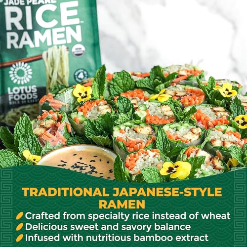 Image 3 of Lotus Foods Jade Pearl Organic Rice Ramen, Non GMO - 10 Oz Bags (Pack of 6)
