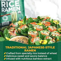 Thumbnail for Image 3 of Lotus Foods Jade Pearl Organic Rice Ramen, Non GMO - 10 Oz Bags (Pack of 6)