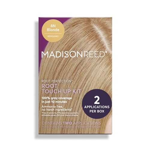 Image 7 of 8N - Bergamo Blonde for the product Madison Reed Root Perfection Root Touch-Up Kit