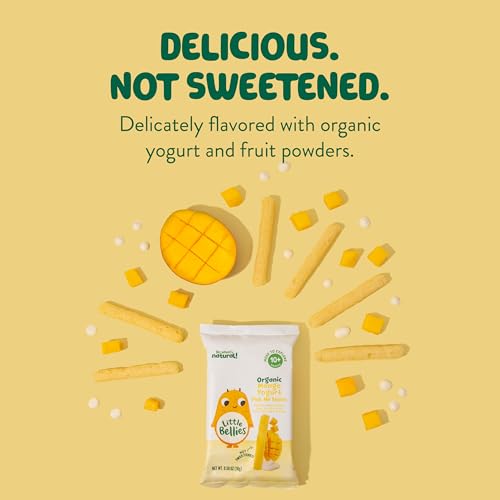 Image 6 of Little Bellies Organic Mango Yogurt Pick-Me Sticks, Pack of 5 x 0.56 oz