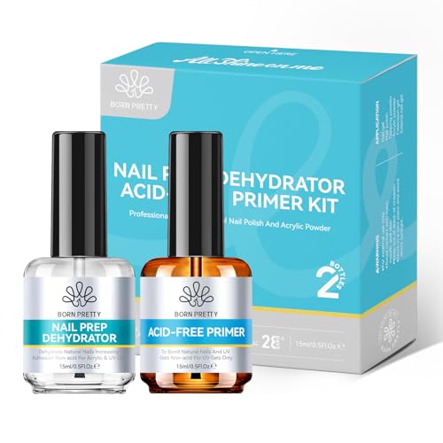Image 1 of Default Title for the product Born Pretty Nail Prep Dehydrate & Bond Nail-Primer Set 15ml