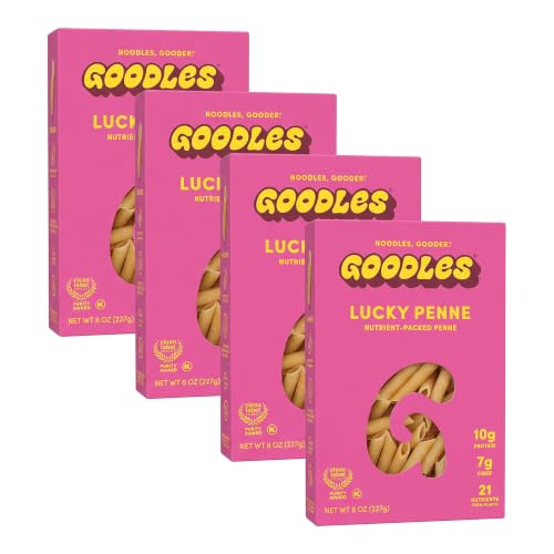 Image 2 of 8 Ounce (Pack of 4) for the product GOODLES Lucky Penne Pasta, 8 OZ