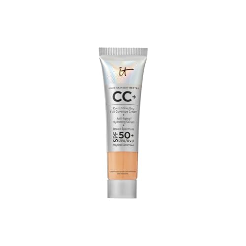Image 14 of 16N Neutral Tan (tan with neutral olive undertones) for the product IT Cosmetics Mini CC+ Cream with SPF 50+ Full Coverage Natural Foundation