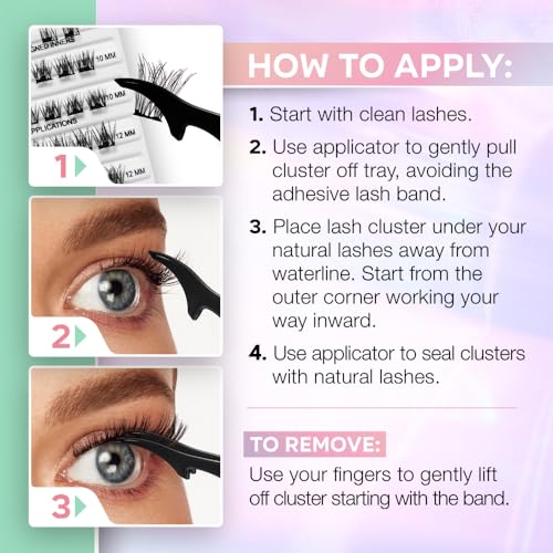 Image 5 of Ardell Press On Lashes Naked Soft Volume Pre Glued Lash Clusters 30 ct