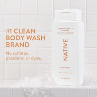 Thumbnail for Image 2 of Native Clean Body Wash for Women & Men, Toasted Vanilla & Honey, 18 Fl Oz (Pack of 6)