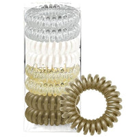 Thumbnail for Image 7 of White / 8 Count (Pack of 1) for the product Kitsch Spiral Hair Ties for Women