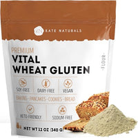Thumbnail for Image 1 of 12 Ounce (Pack of 1) for the product Kate Naturals Vital Wheat Gluten for Bread Making, Baking & Seitan, 12oz