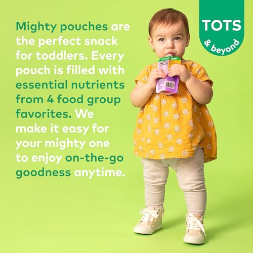 Image 5 of Plum Organics Mighty Builder Organic Toddler Food, 4 oz Pouch, 24 Pack