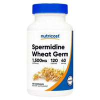 Thumbnail for Nutricost Spermidine Wheat Germ Capsules 1500 Mg 120 Count