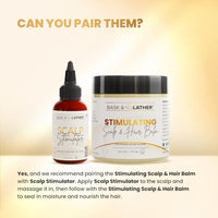 Thumbnail for Image 6 of BASK & LATHER Stimulating Scalp and Hair Balm for Hair Growth, 6 oz