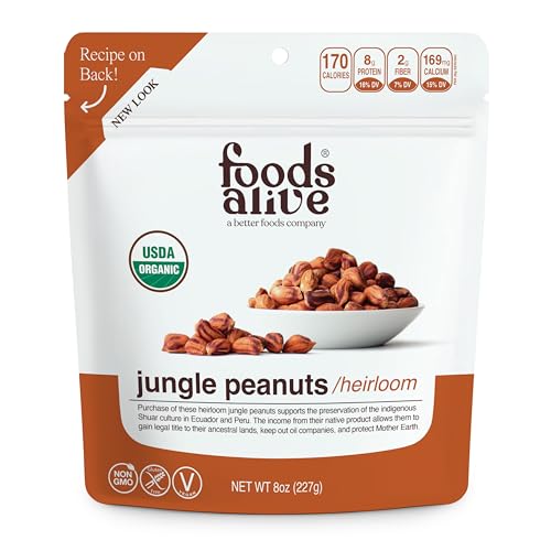 Image 1 of Default Title for the product Foods Alive Organic Jungle Peanuts 8 oz