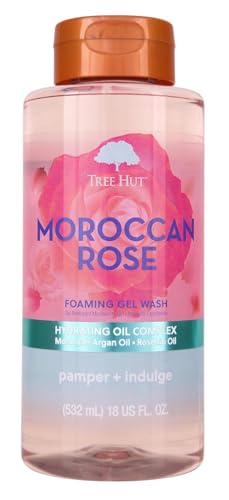 Image 15 of Moroccan Rose / 18 Fl Oz (Pack of 1) for the product Tree Hut Foaming Body Wash