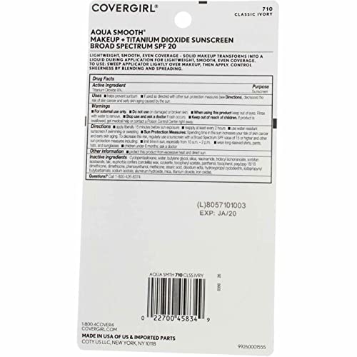 Image 2 of COVERGIRL Aquasmooth SPF 20 Compact Foundation, 0.4 Ounce