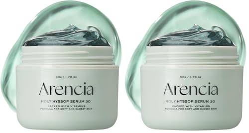 Image 2 of 1.76 Fl Oz (Pack of 2) for the product ARENCIA Glow Hyssop Overnight Face Mask Serum - hydrating & Anti-Aging Serum for younger looking Korean Glass Skin, Vitamin A, C, E, Niacinamide, Peptide