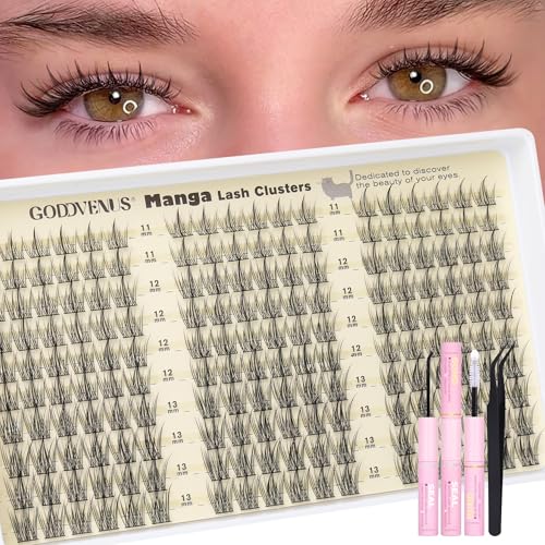 Image 29 of W-natural fairy clusters kit for the product Goddvenus Eyelash Extensions Wispy Natural DIY C Curl Individual Lashes Clusters
