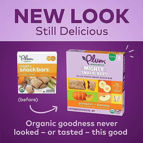 Image 5 of Plum Organics Mighty Snack Bars - Pumpkin and Banana - 0.67 oz Bars (Pack of 48)