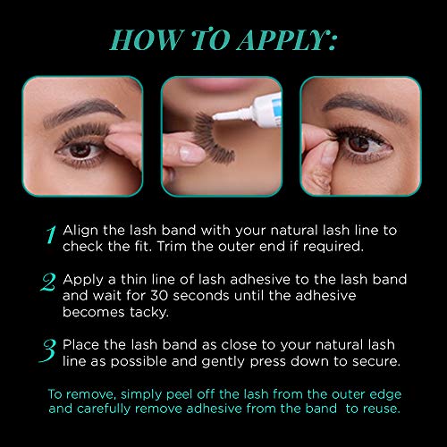 Image 5 of Ardell Natural 134 False Eyelashes Black, 4 Pack