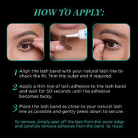 Thumbnail for Image 5 of Ardell Natural 134 False Eyelashes Black, 4 Pack