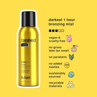 Thumbnail for Image 4 of B.TAN Dark Self Tanner Bronzing Mist - 1 Hour Express Fake Tanning Spray